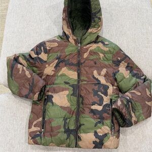 Camouflage Hooded Puffer Jacket